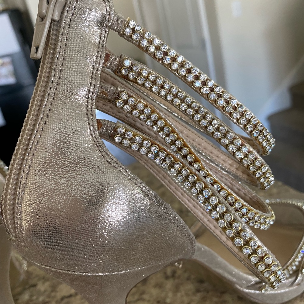 Nina New York Jeweled Ankle Strap Heels - Picture 10 of 15